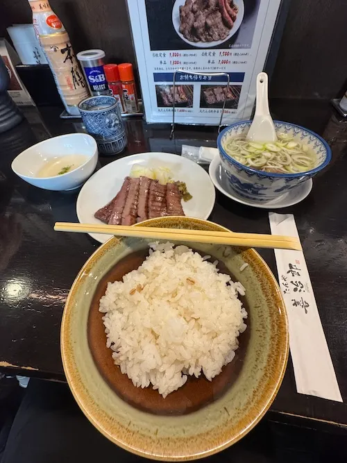 當時吃的牛舌套餐