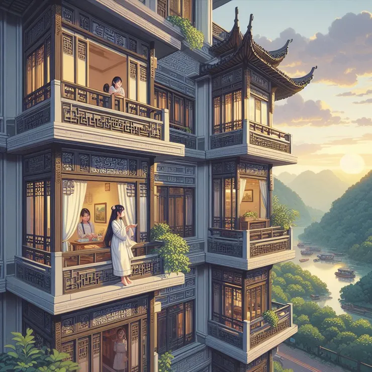 陰影、天賦、悉地屬於同一棟樓，但高度不同。