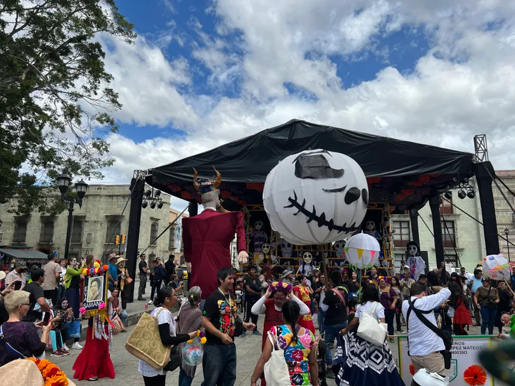 Oaxaca市區廣場的佈置