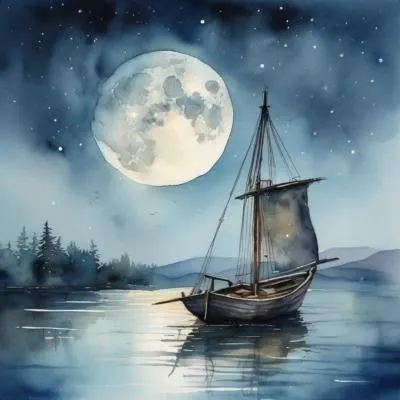 水彩畫 （Moonshot+新新老師的魔法指令）