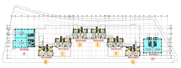 圖2 世界明珠坪數總覽