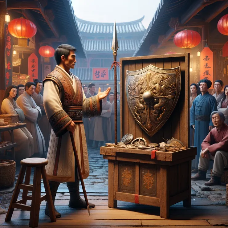 我的矛，無人能擋！我的盾，無人能破！