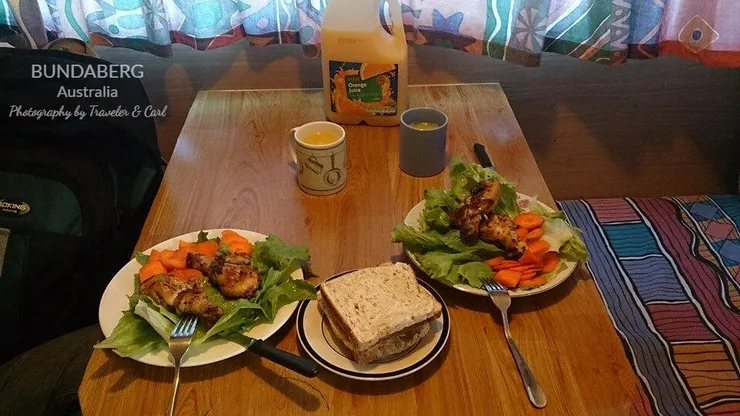 Bundaberg 日常三餐，一人煮，一人洗碗
