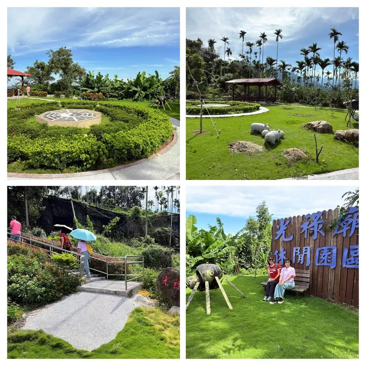 居高臨下 花木扶蘇 晚間還可以觀賞竹崎夜景