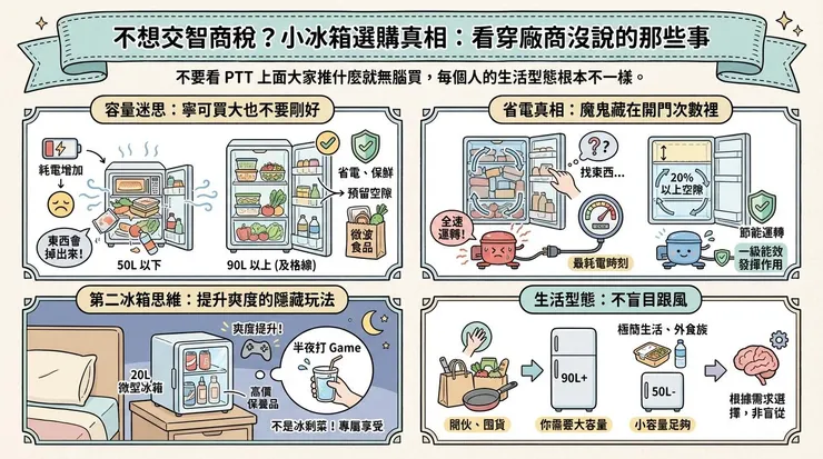 不想交智商稅？小冰箱選購真相：看穿廠商沒說的那些事