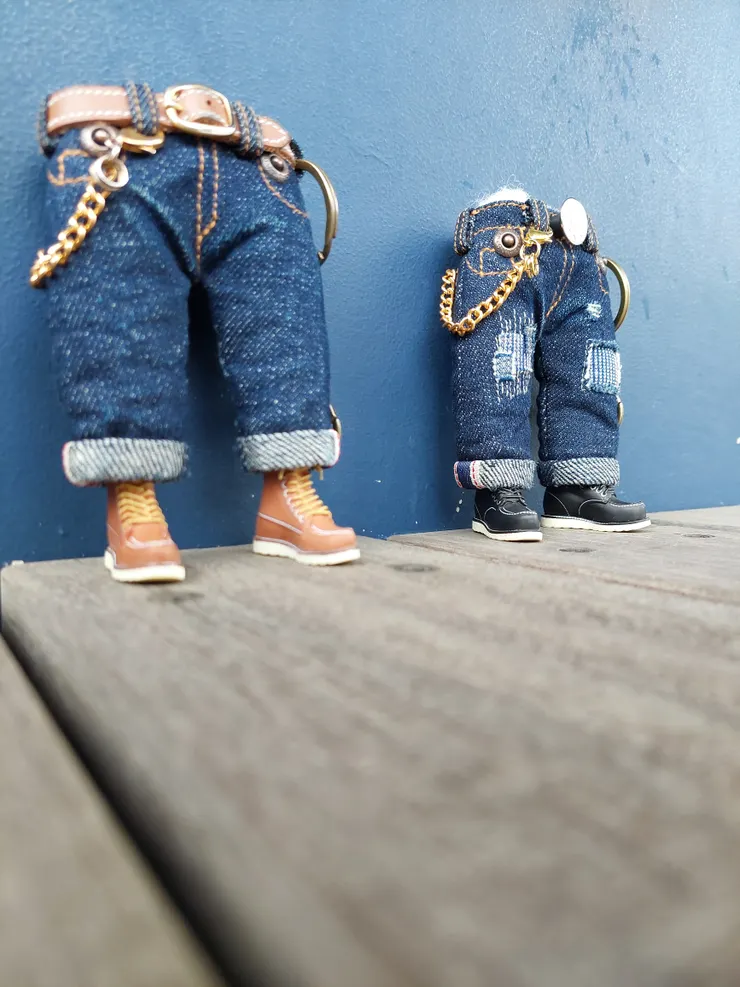 迷你牛仔褲-兒島打卡