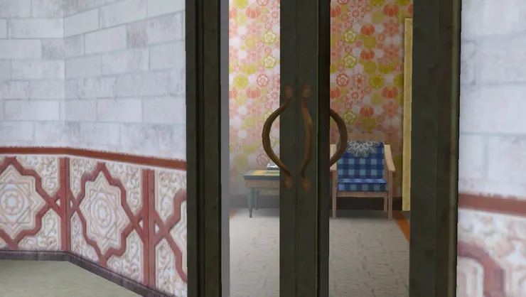 這裏就是露台了，又從這裏偷窺一下...