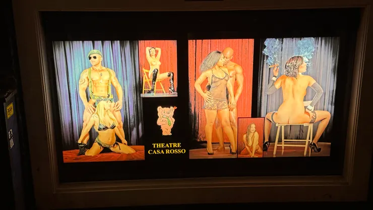 進入紅燈街區不能使用相機，我先用這張代替，非常有年代感，其中一些人今天也還有表演