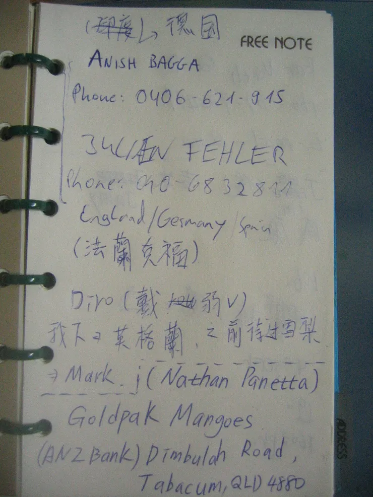 外國人的字真的很~醜~哈哈