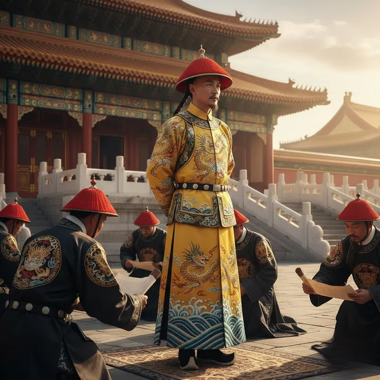 示意圖：康熙帝評定三番之亂(來源：AI生成圖)