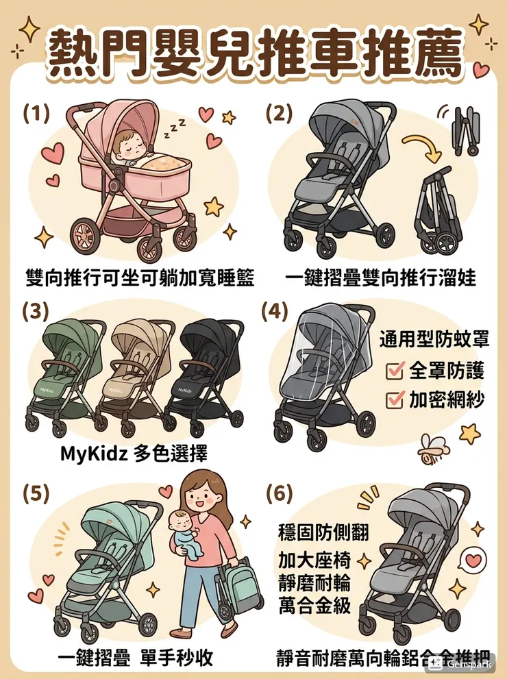【嬰兒推車推薦】一打一也不狼狽！Dcard/PTT單手秒收推車評比：登機旅遊/媽媽救星，雙向嬰兒推車/可登機