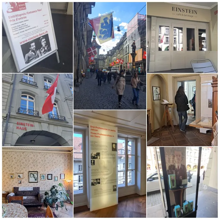 愛因斯坦1900年故居 , 空間滿小的可感受當地公寓氛圍,有年代感,買票在2樓, 票價7CHF 