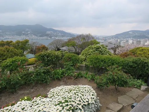 從哥拉巴公園俯視長崎港山水景色