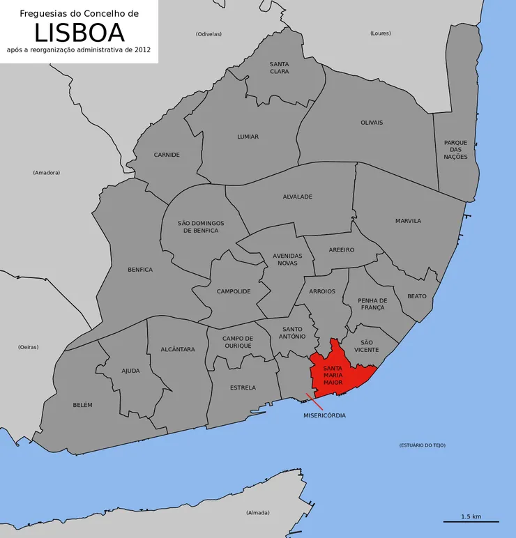 里斯本市 Santa Maria Maior 區