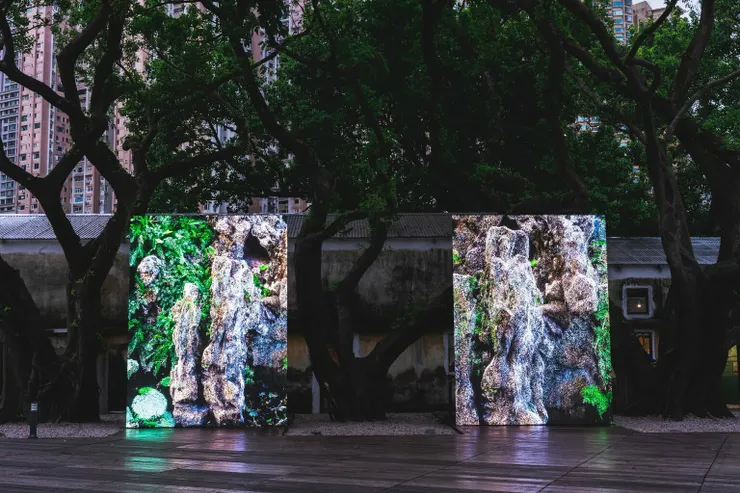 Macau Pointcloud Garden, 2023, Former Iec Long Firecracker Factory, Macau／圖片來源：Clement Valla《Point Cloud Garden》系列作品網站