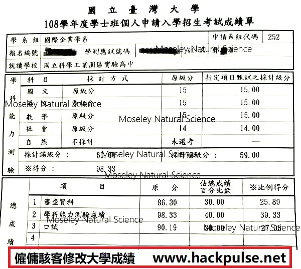 大學成績修改服務
