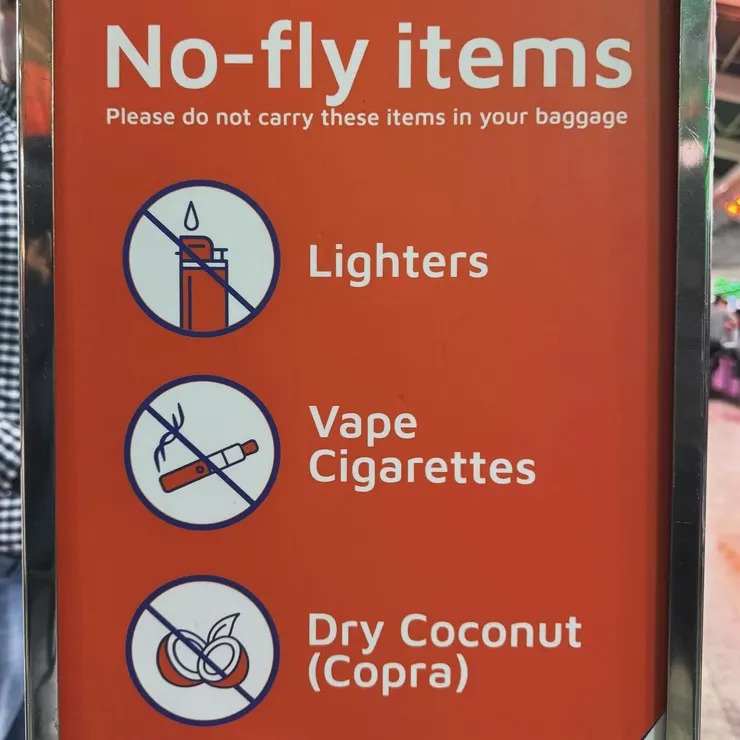 印度國內線規定,椰子殼不能放在隨身行李