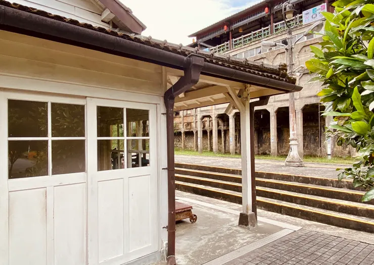 ▲ 菁桐車站的日式木造風情