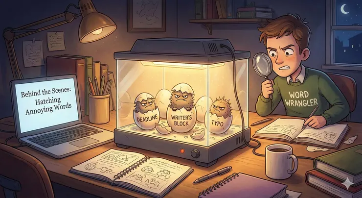 孵化討人厭的字（Gemini 生成圖片）