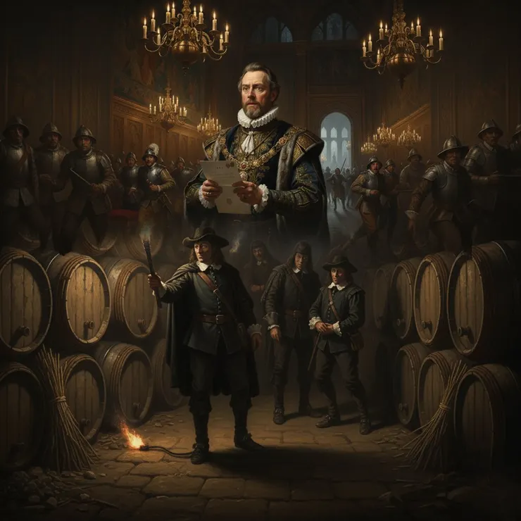 示意圖：火藥陰謀(來源：AI生成圖)