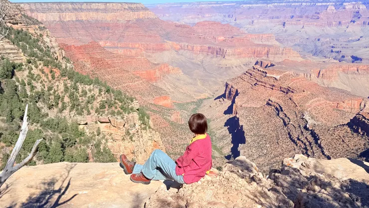 大峽谷橫向的切割線很清楚