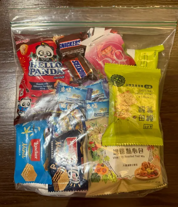 一人一袋的攻頂營養補充包