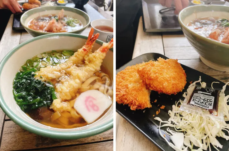 不管是炸蝦棊子麵或是可樂餅都非常好吃