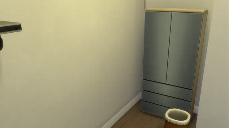 衣櫃我特意用了灰藍色,特別些。