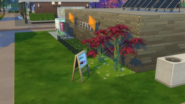 這邊我佈置成花園的模樣,還種了些古怪植物。