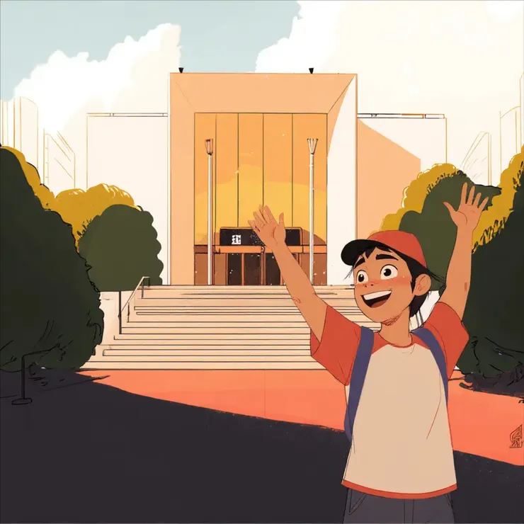 我用「樂樂第一次去博物館」為題，做出了「樂樂的博物館大冒險」華語教學繪本(附漢語拼音)