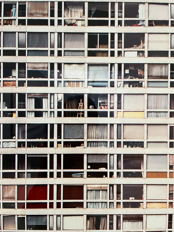 安德烈亞斯・古爾斯基的《巴黎・蒙帕納斯》局部