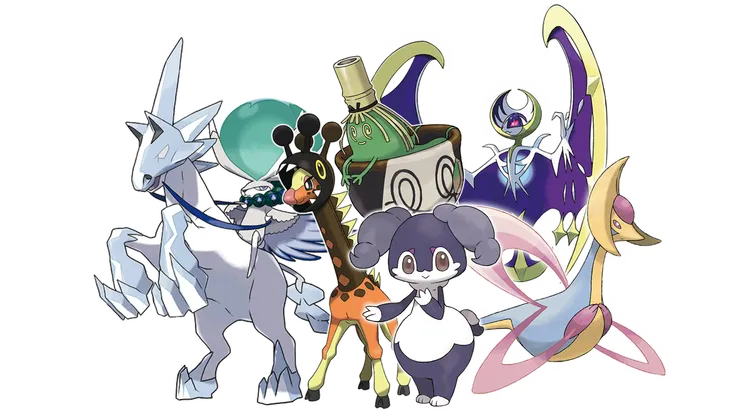 蕾冠王 (騎白馬的樣子)、奇麒麟、愛管侍 (雌性的樣子)、來悲粗茶、露奈雅拉以及克雷色利亞