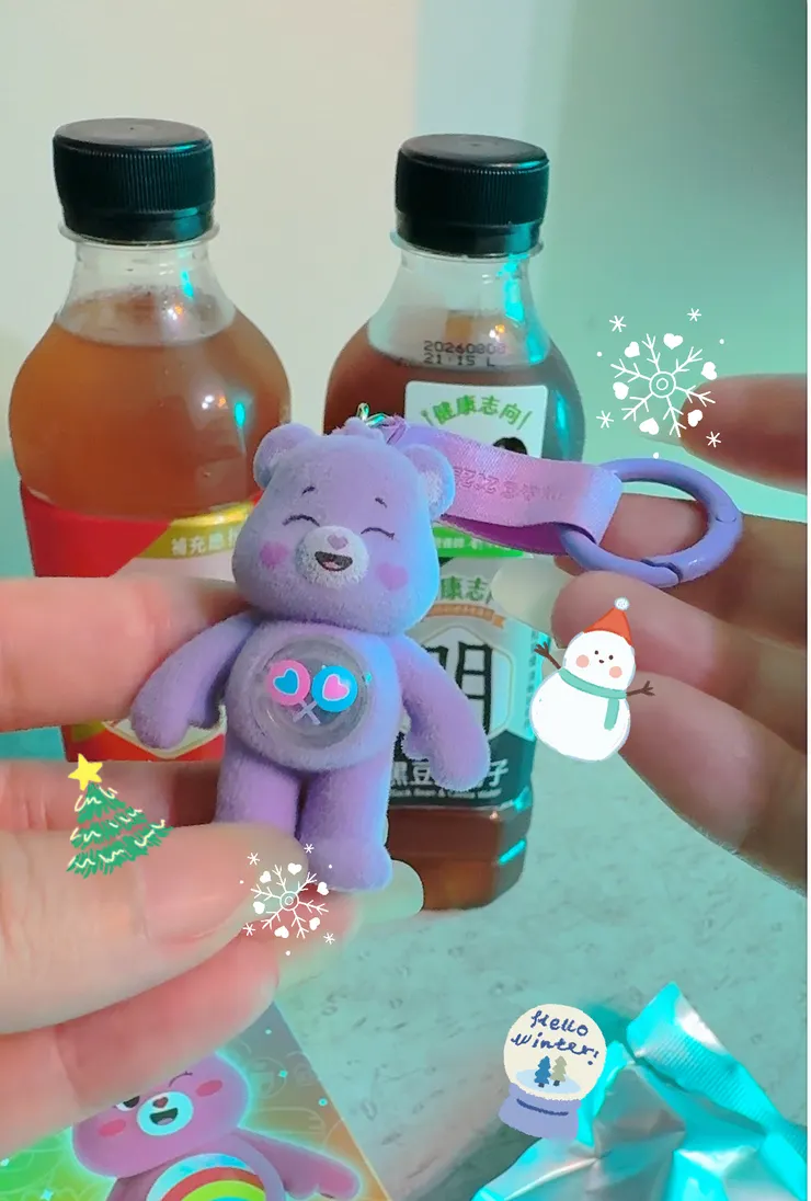 全家加價購抽中紫色💜 的Care Bears