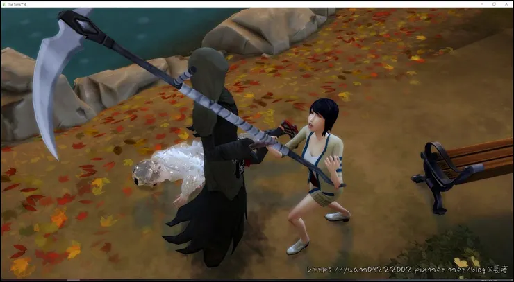 來求死神的模２。模：死神大大求求你不要帶走他，我今天才第一次見到我親生爸爸！