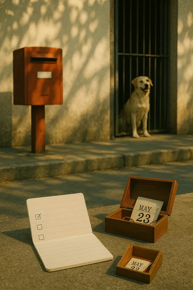 完成不是句點，是把後面的步子變輕；半滿也算走路，剩下的交給明天與茶。