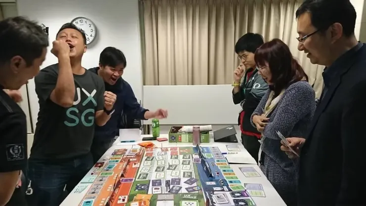 上課學員體驗到「能笑到最後才是贏家」的快感