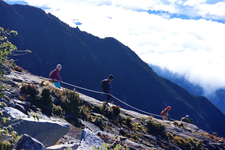 ▲原來早上是這樣陡上的