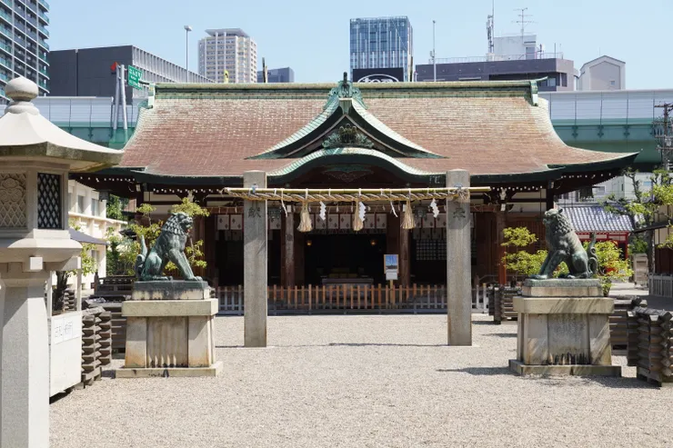 沒有遊客,安靜的今宮戎神社