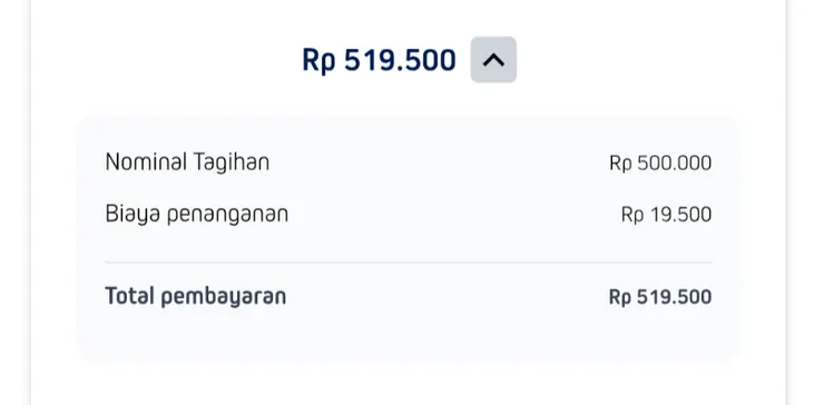 總費用是Rb 519,500(盧比)，簽證費+手續費