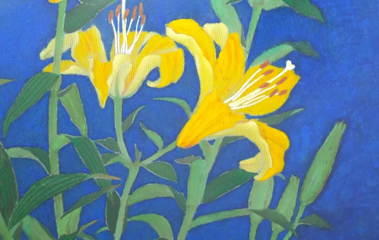 〈黃色百合〉局部－百合