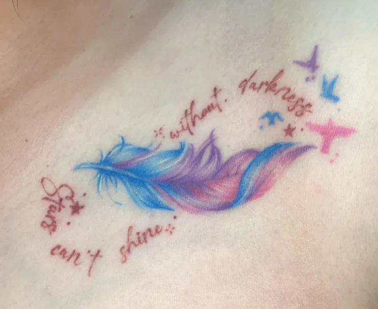 噹啷～這是現在刺青完將近3個月的樣子，仍然美美的🤭