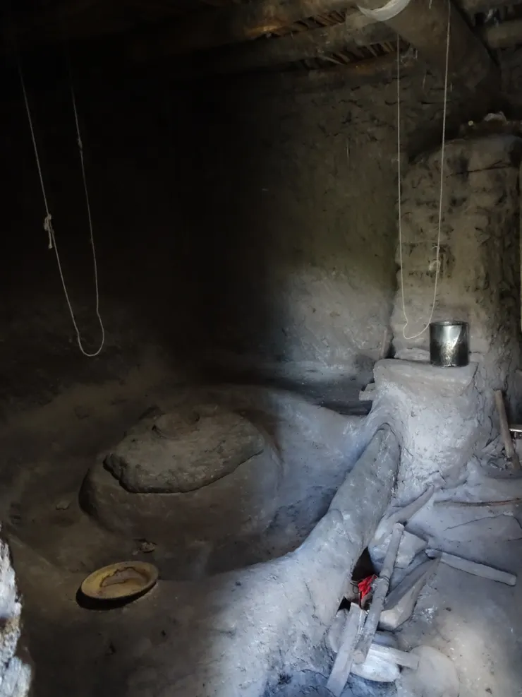 放有研磨青稞機器的空間