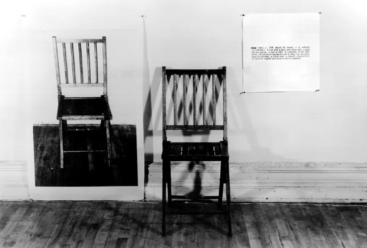約瑟夫·科蘇斯（Joseph Kosuth），《One and Three Chairs》，1965。