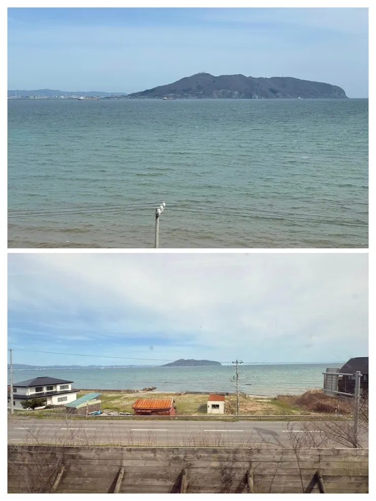 享受大約1小時的海景火車旅程