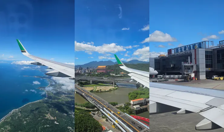 點播「分開旅行」,MV版本不同~傍晚降落松山機場,人在回左營高鐵上……