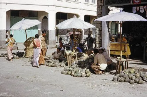 印尼人賣鳳梨，圖片取自 collections.lib.uwm.edu