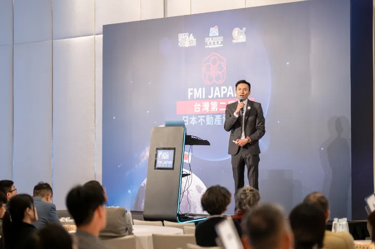 FMI JAPAN營運總監蘇君林於博覽會解析租賃營運模式，指出投資人正更重視現金流與營運能力。