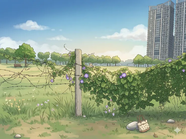 一路上空曠的重劃區