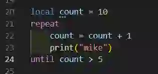 [Lua] Loop 迴圈