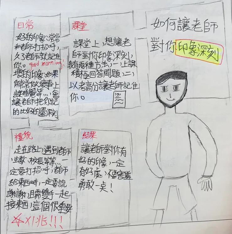 如何讓老師對你印象深刻